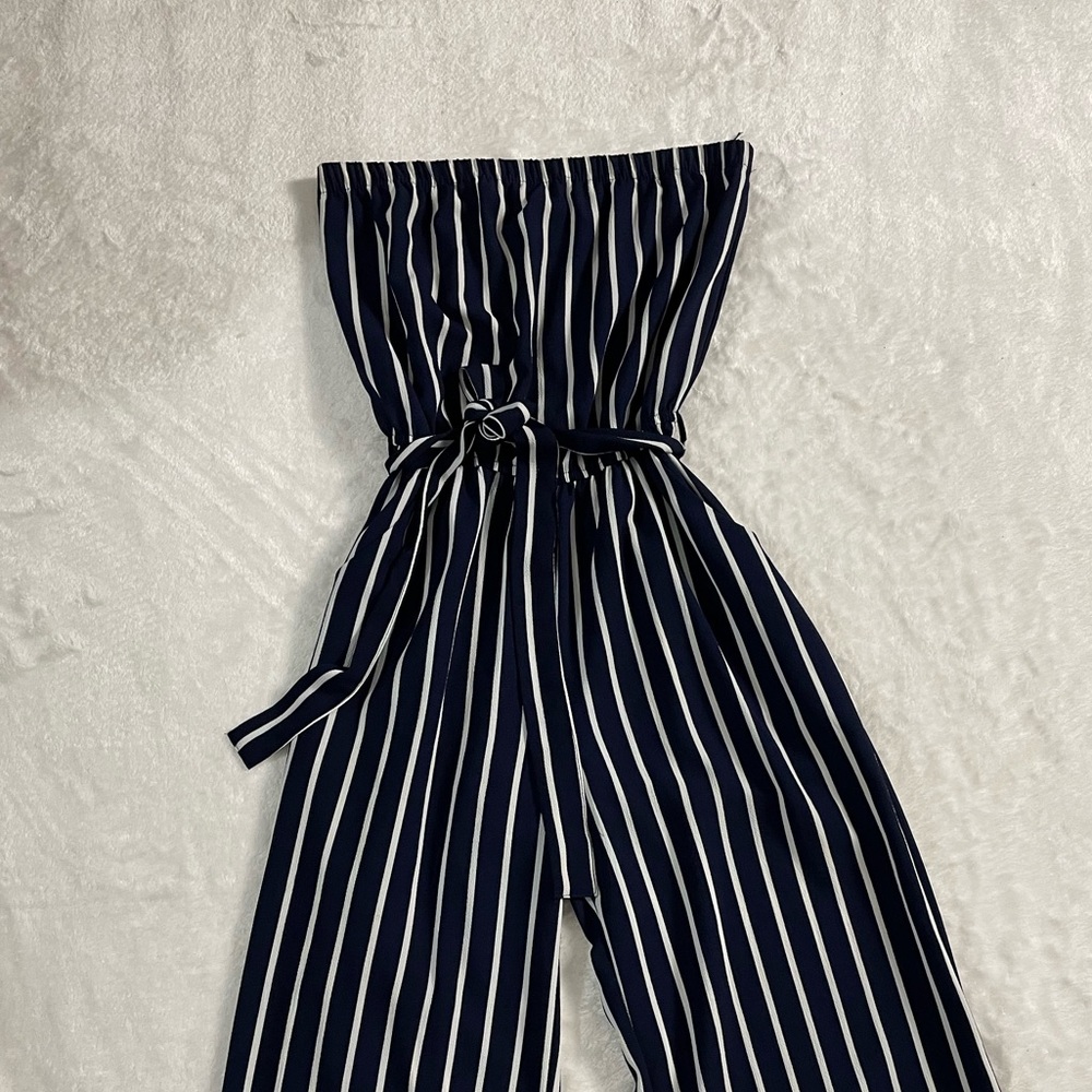 Strapless pant romper